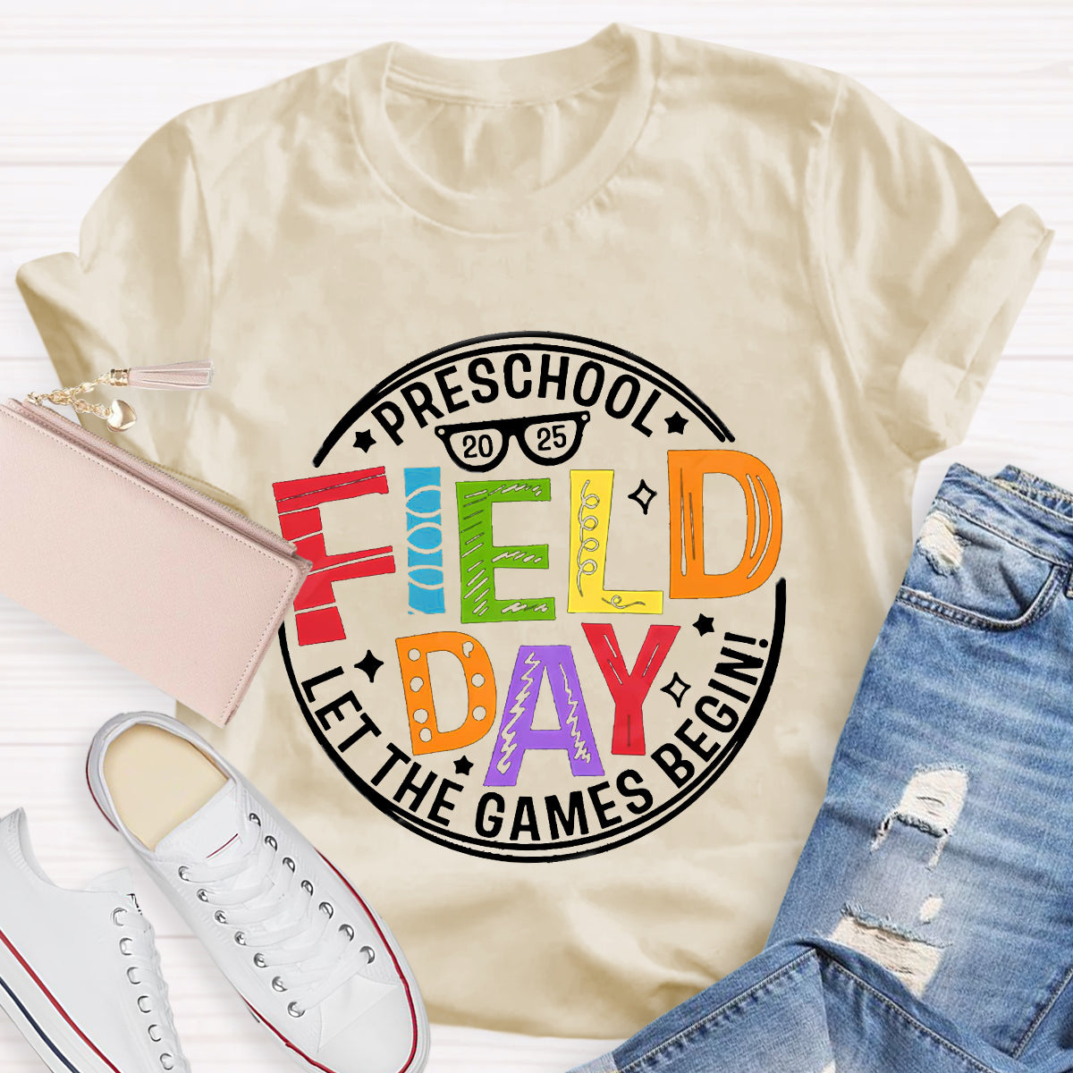 Personalized Grade 2025 Field Day Teacher T-Shirt