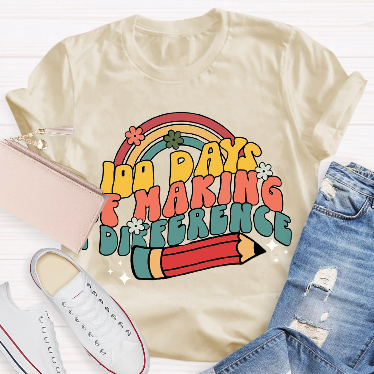 100 Days of Making a Difference T-Shirt