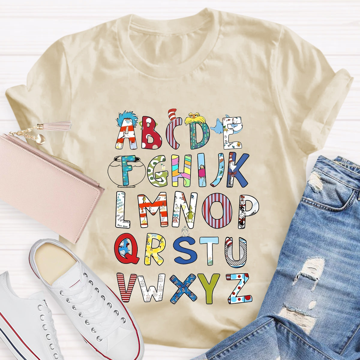 Children's Books Alphabet Teacher T-Shirt