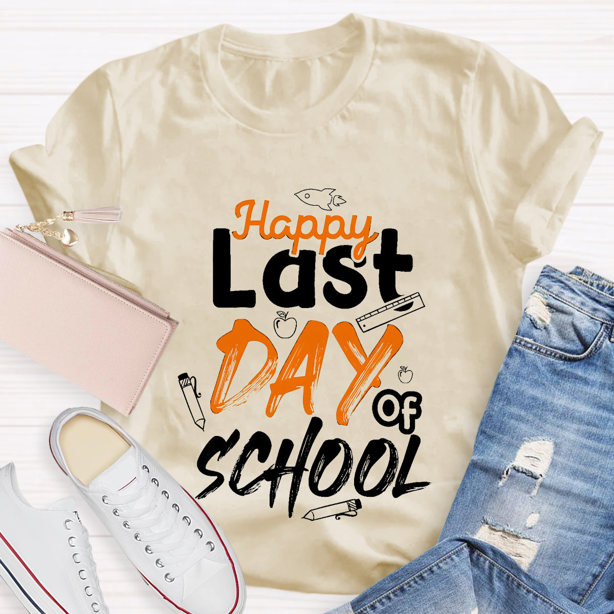 Happy Last Day Of School Ruler T-Shirt