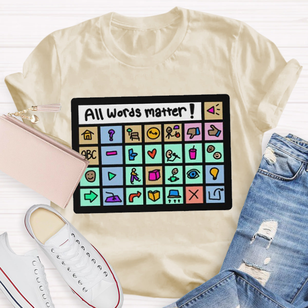 All Words Matter Teacher T-Shirt