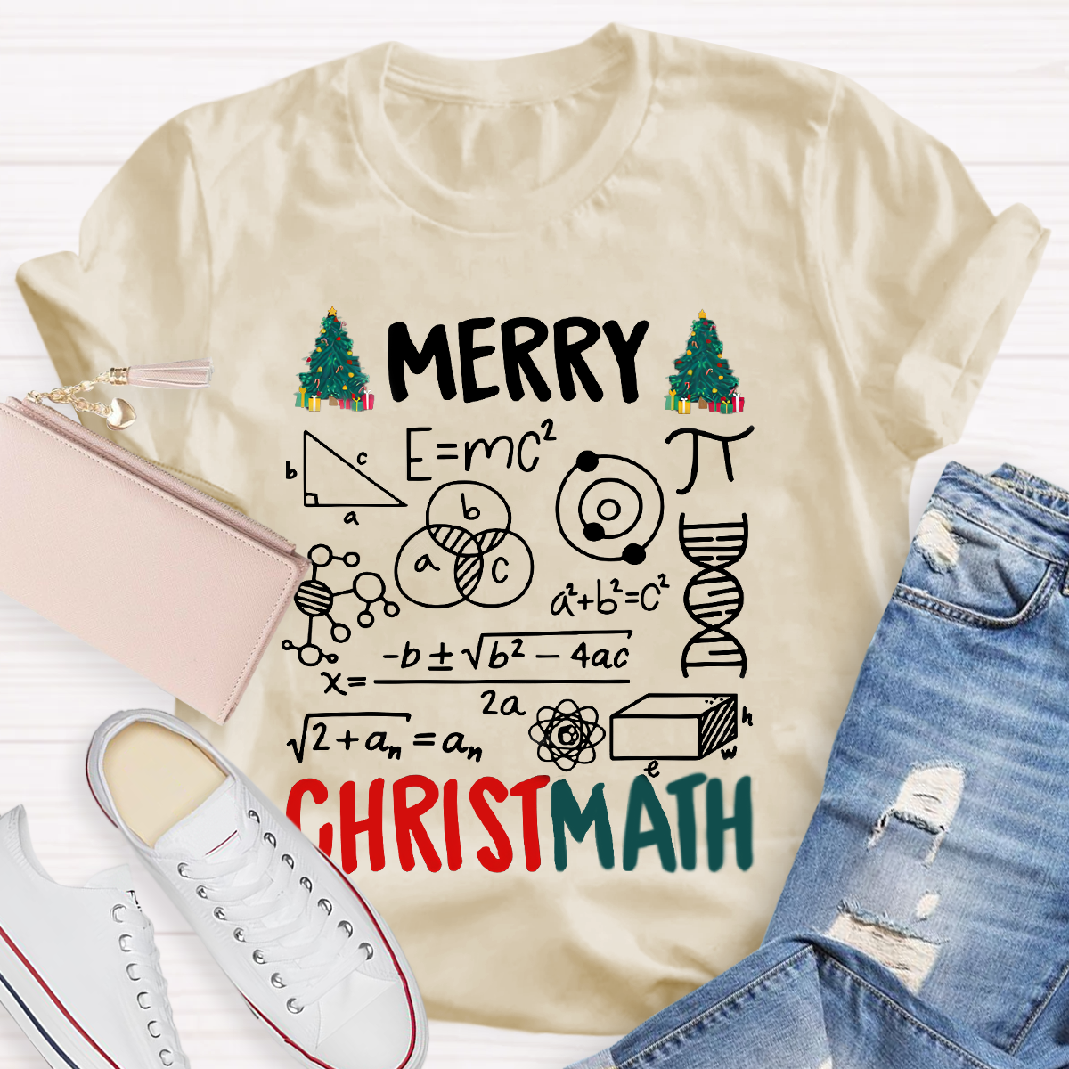 Merry Christmath Math Teacher T-Shirt