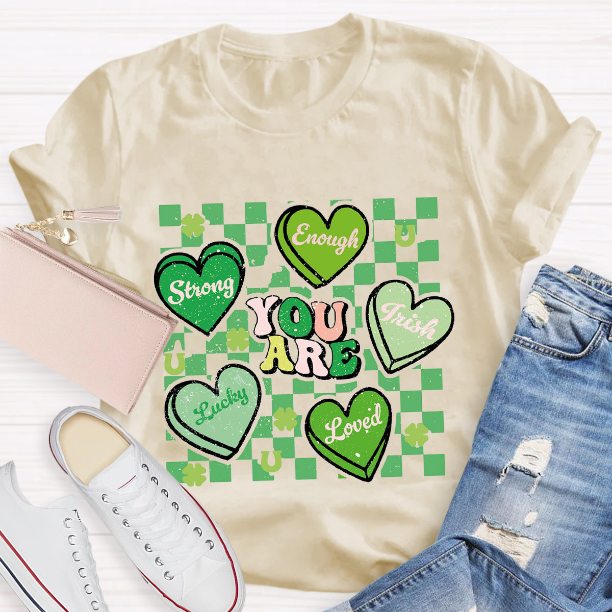 Retro Lucky Charm You Are Loved T-Shirt