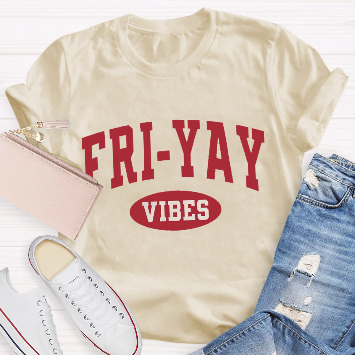 Fri-Yay Vibes Happy Friday T-Shirt