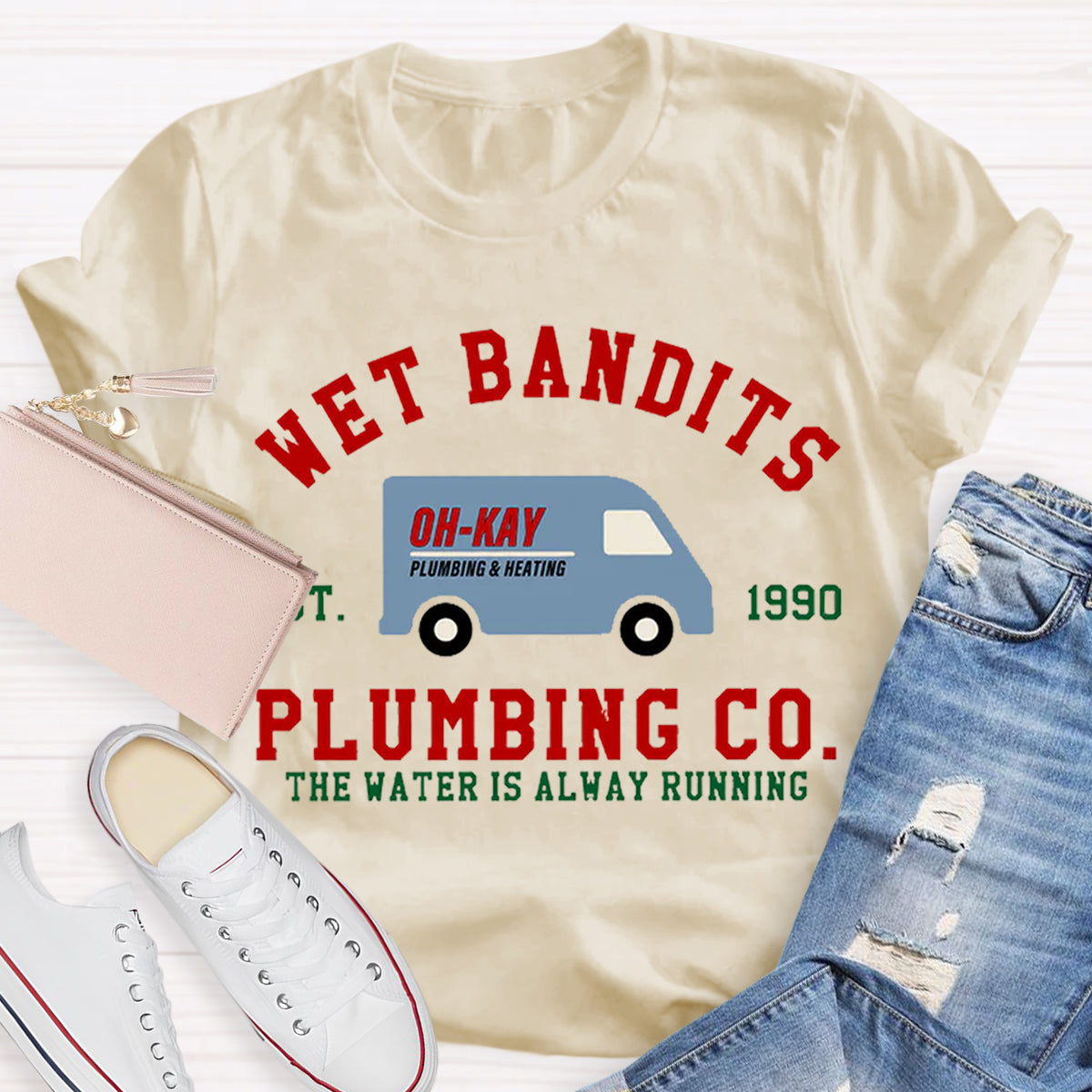 Wet Bandits Plumbing Co Teacher T-Shirt