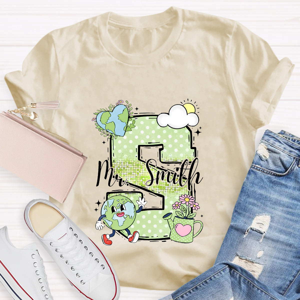 Personalized Name Earth Day T-Shirt