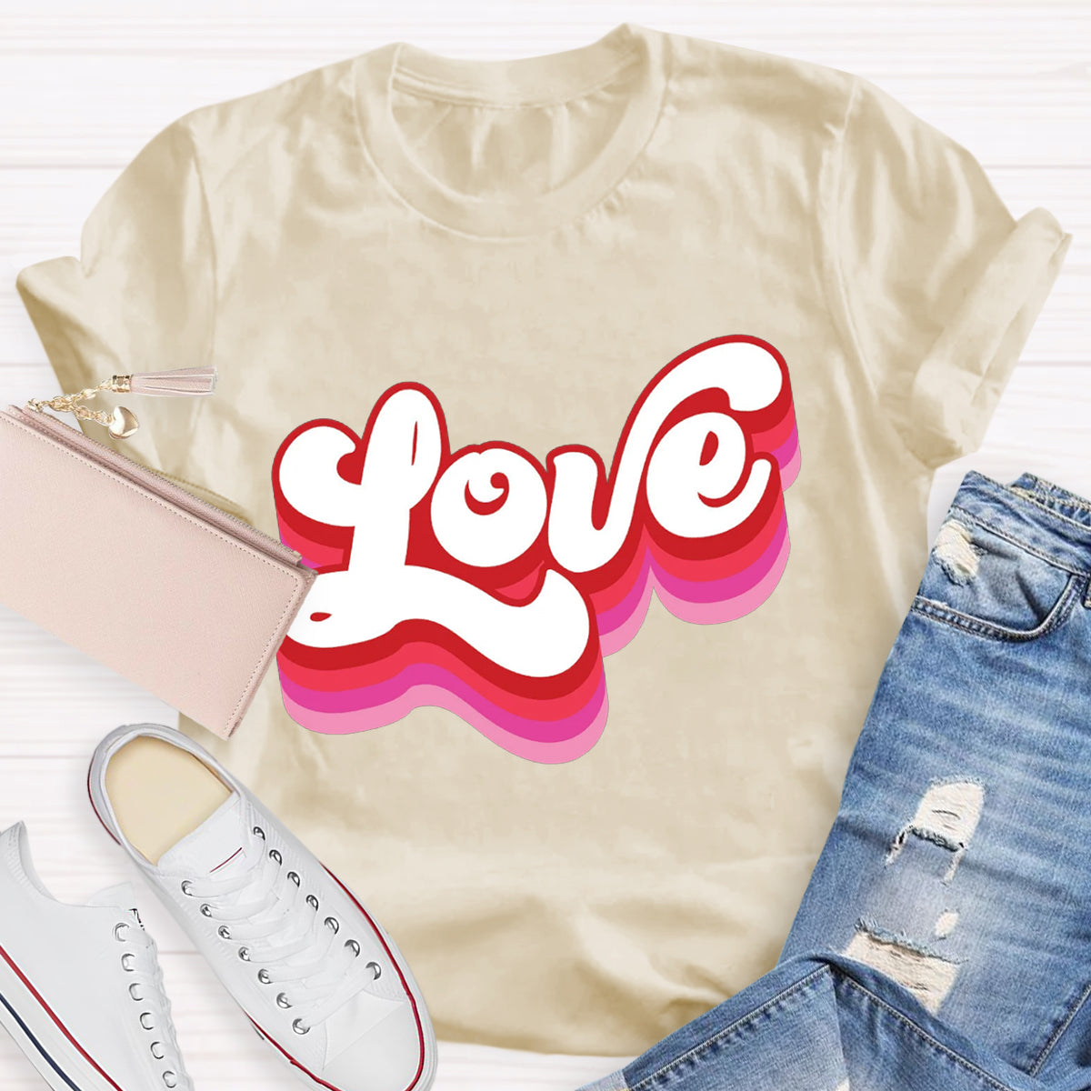 Retro Valentines Love T-Shirt