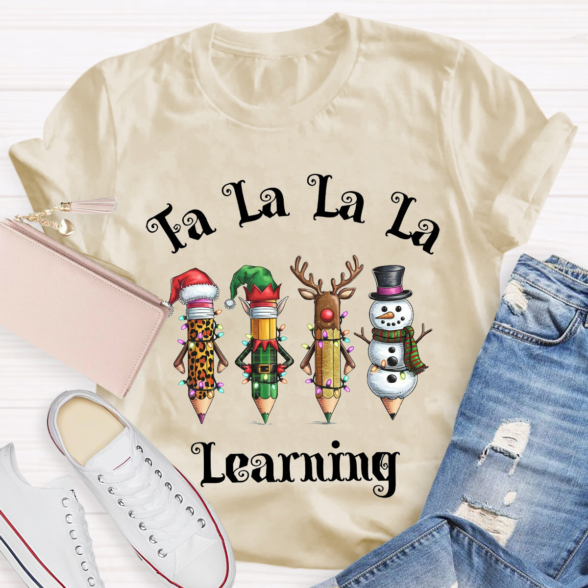 Christmas Pencil Learning T-Shirt