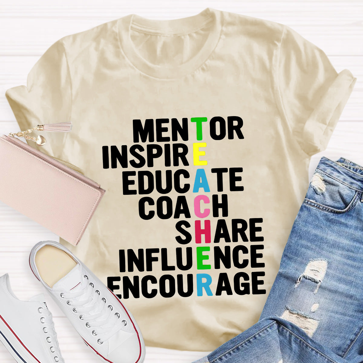 Mentor Inspire Educate Teacher T-Shirt