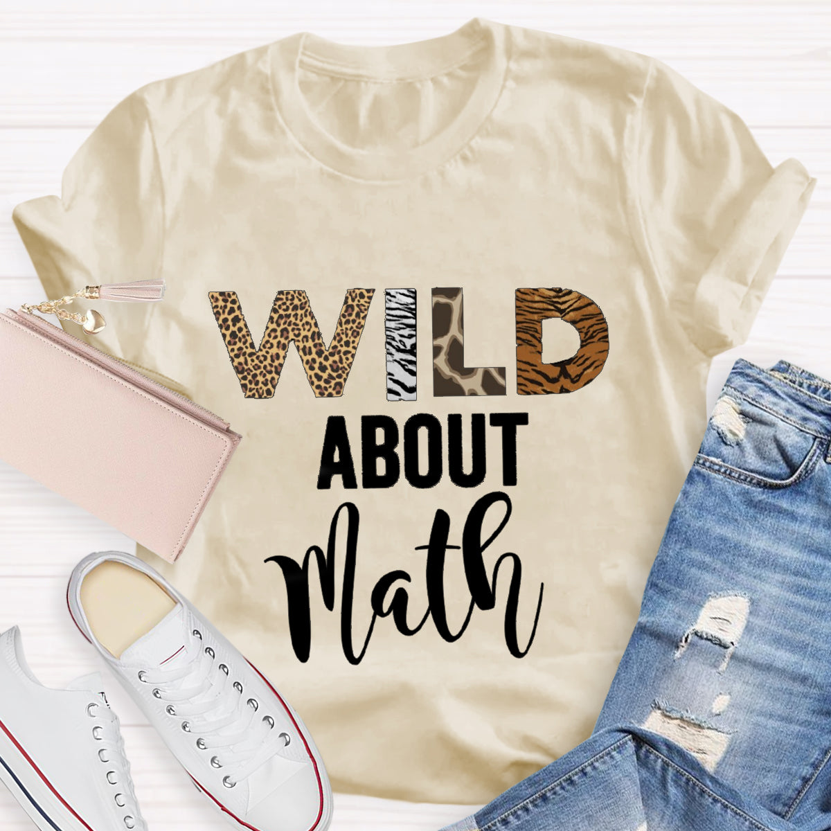 Wild About Math Teacher T-Shirt