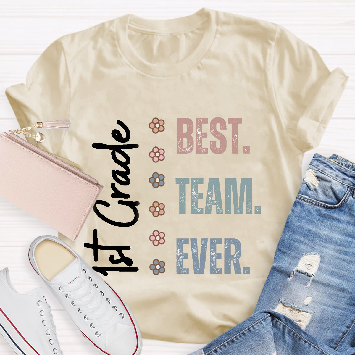 Personalized Grade Best Team Ever Teacher T-Shirt