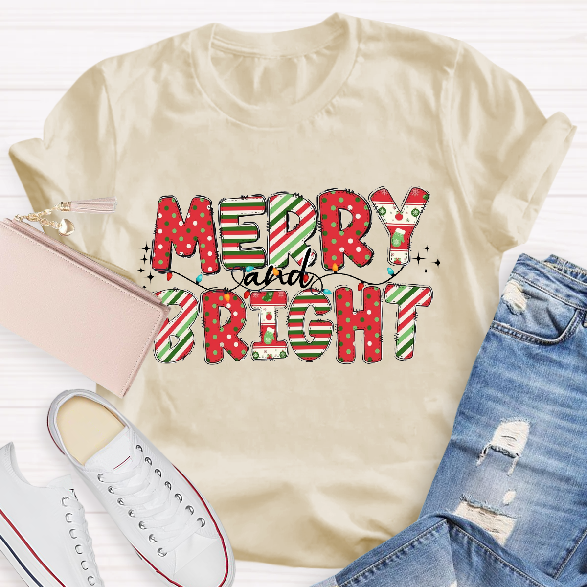 Merry And Bright Dot T-Shirt