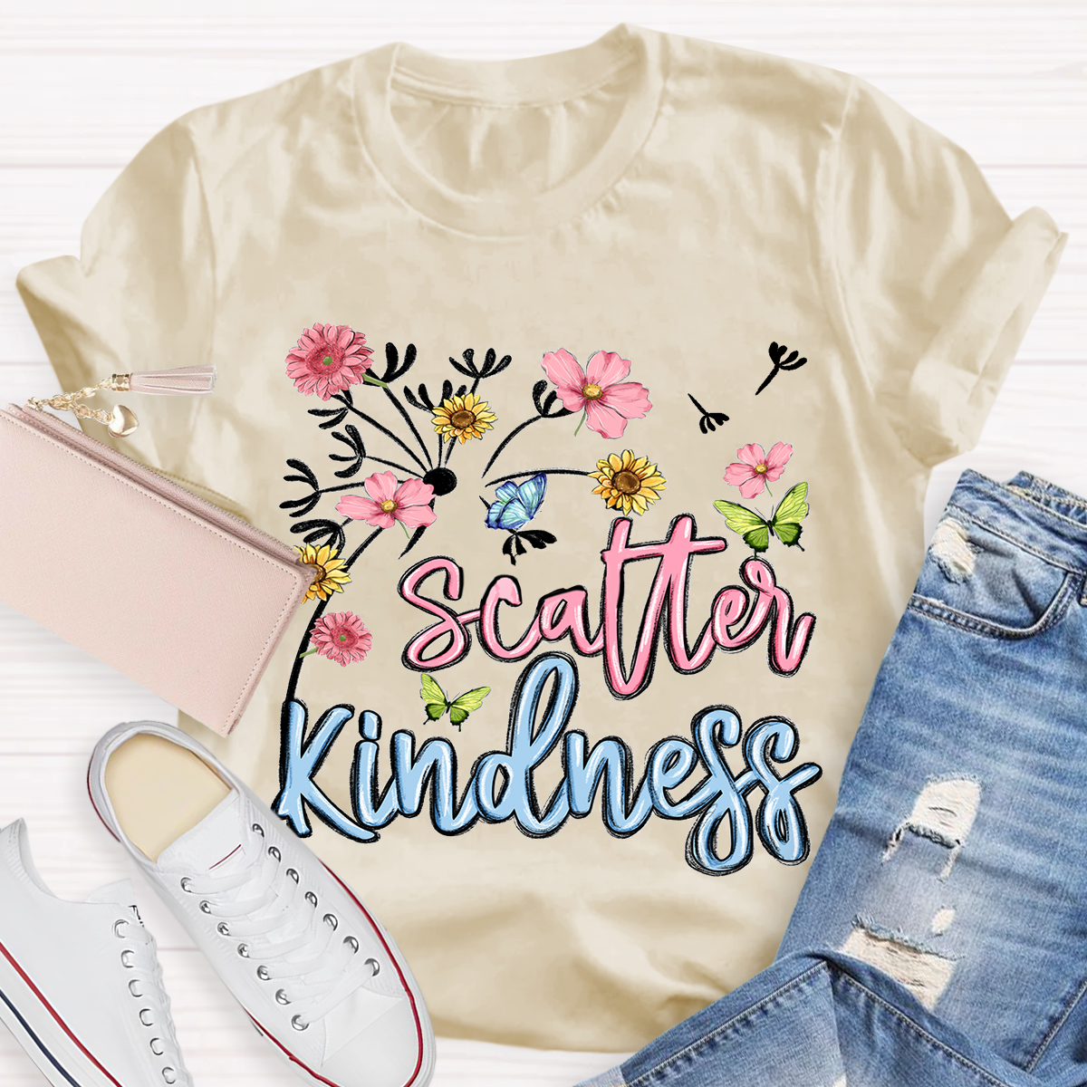 Scatter Kindness Floral T-Shirt