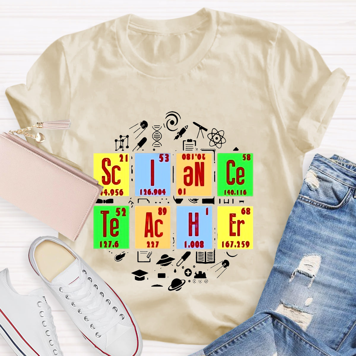 Science Teacher Periodic Table T-Shirt