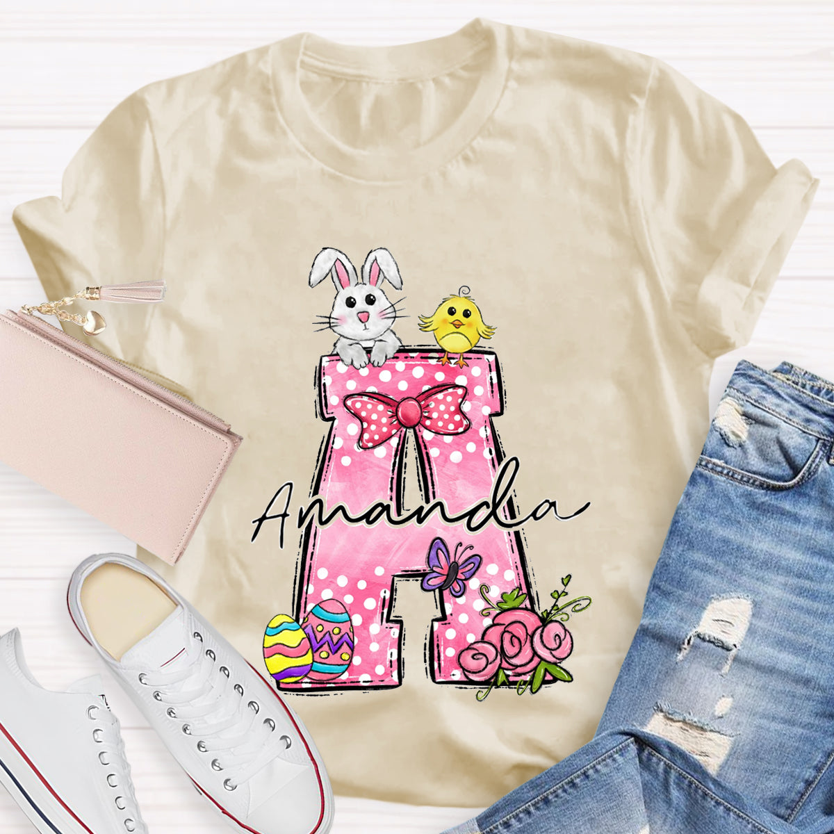 Personalized Name Pink Benny Amanda T-Shirt