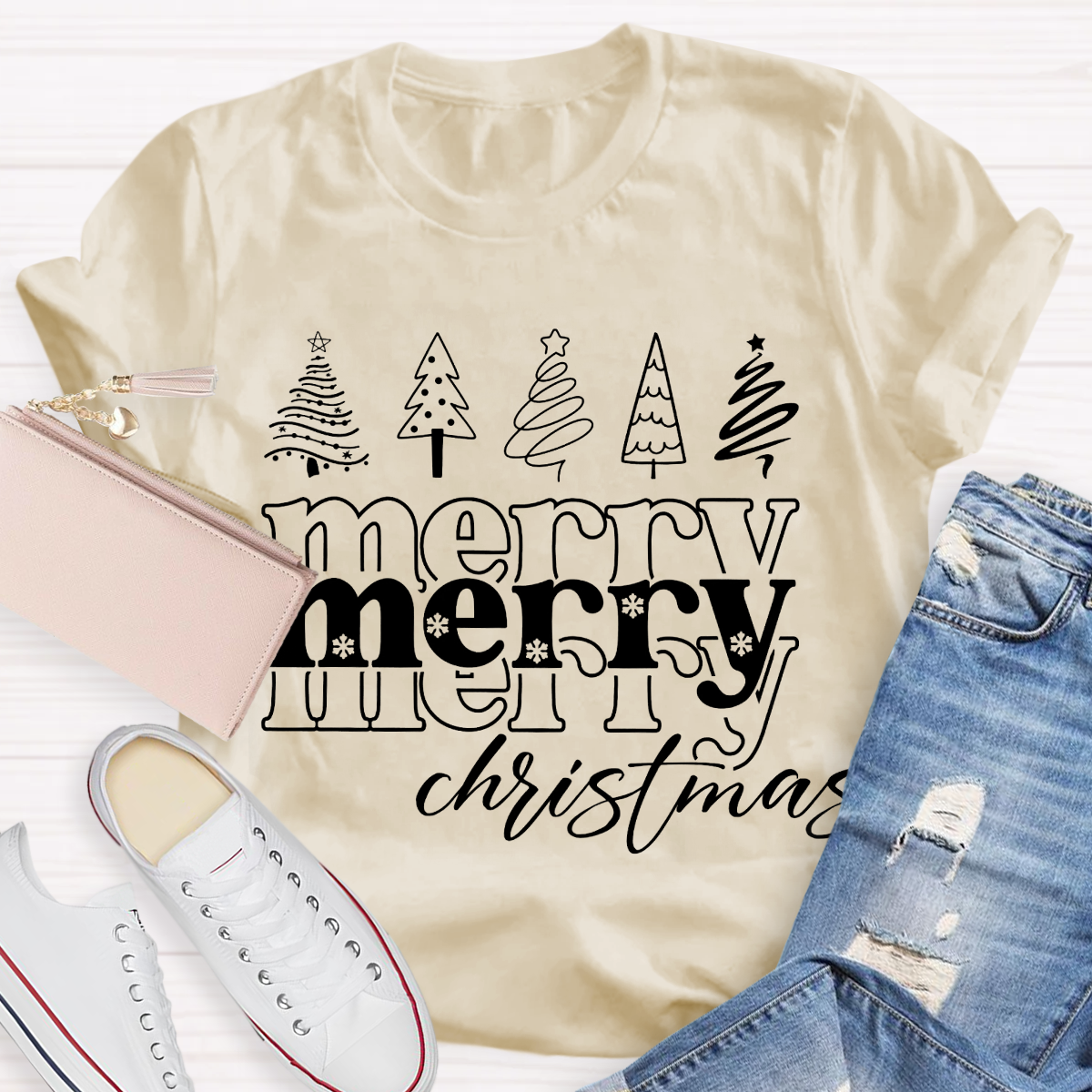 Merry Christmas Tree Teacher T-Shirt