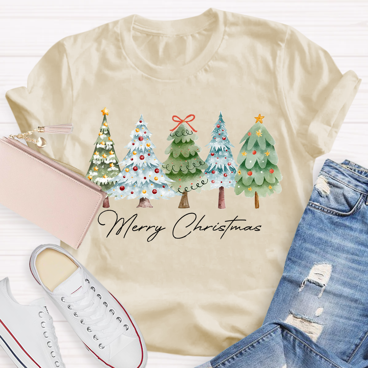 Merry Christmas Tree T-Shirt