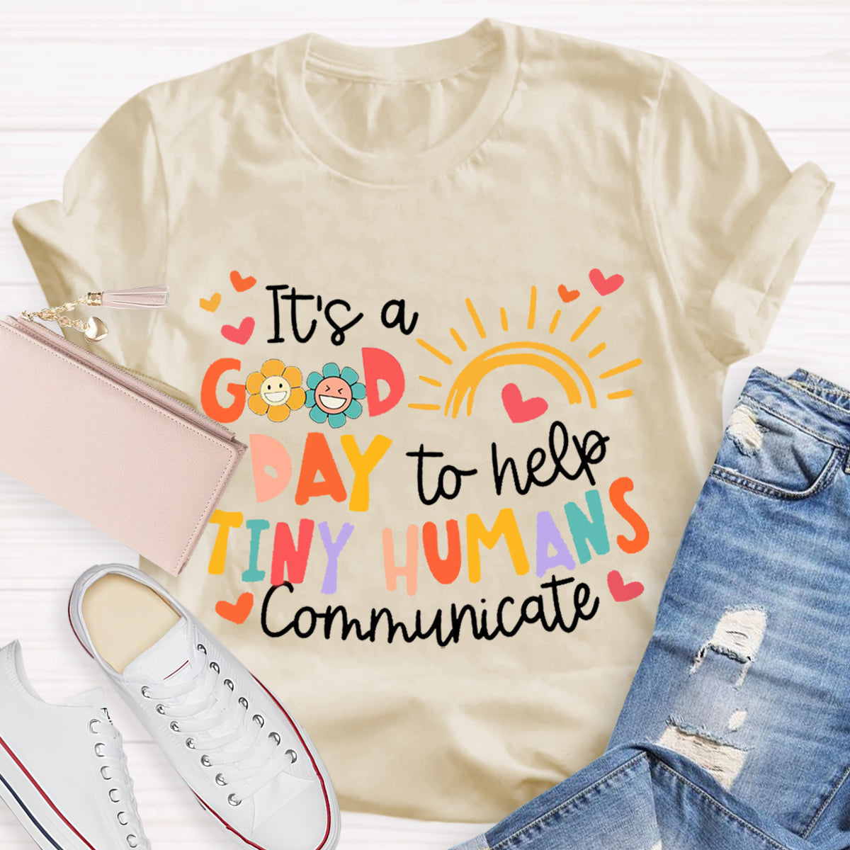 It's A Good Day To Help Tiny Humens Teacher T-Shirt