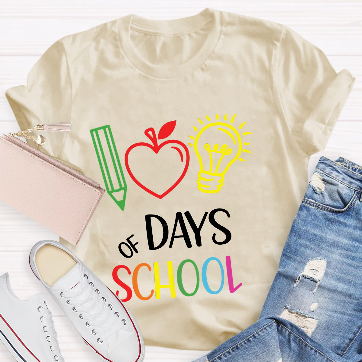 100 Days of School Celebration Teacher T-Shirt