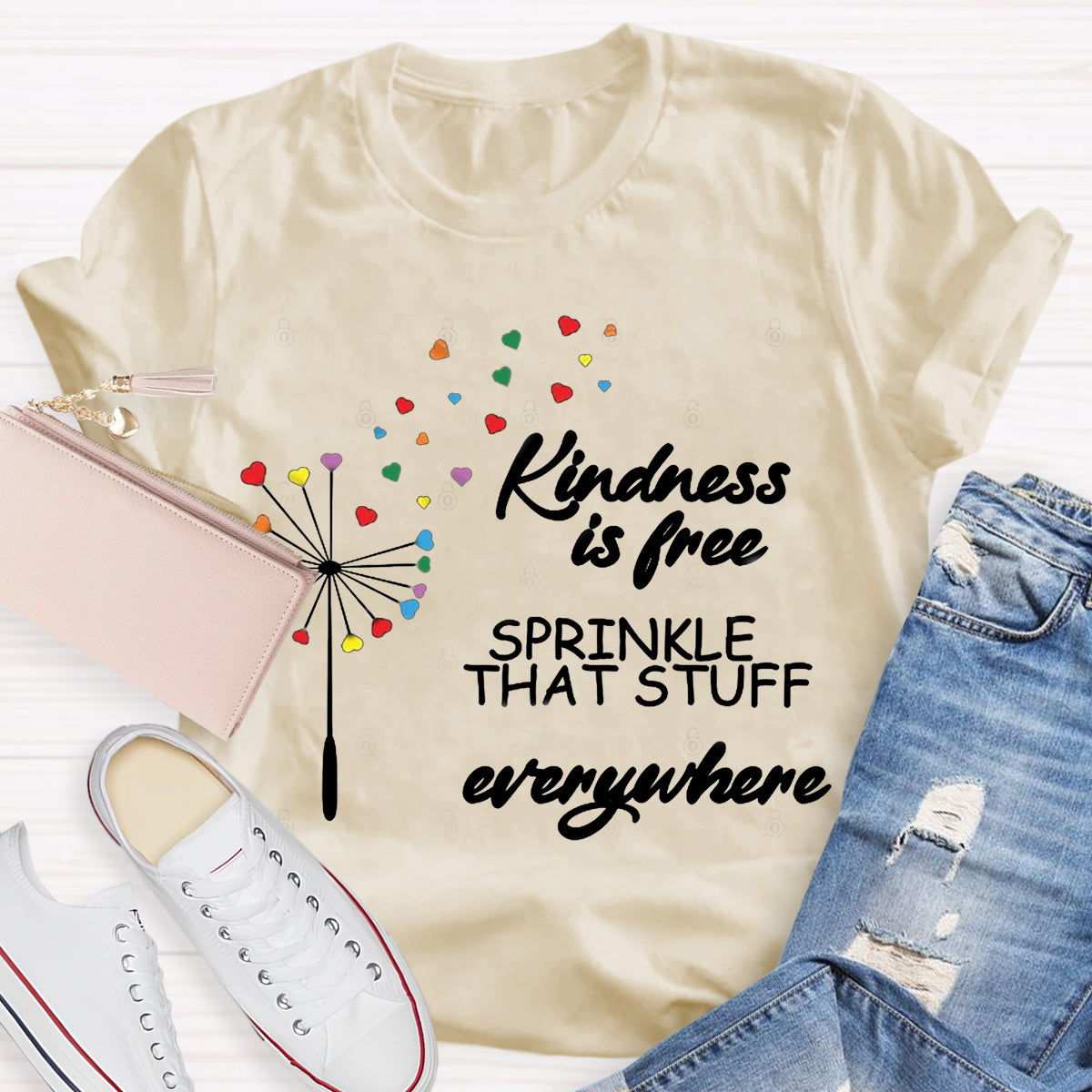 Kindness Is Free Sprinkle That Stuff Everywhere T-Shirt