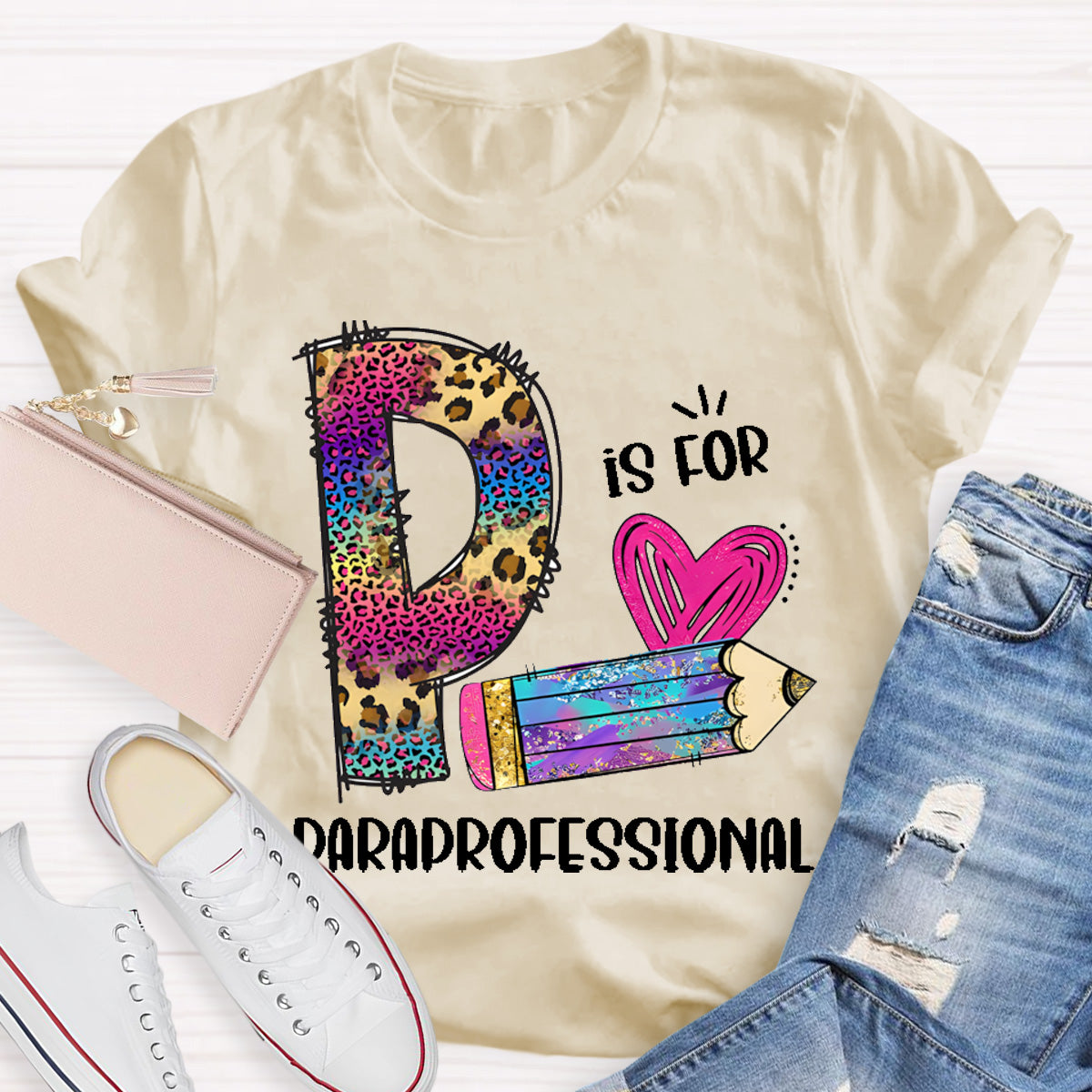 P is For Paraprofessional Teacher T-Shirt