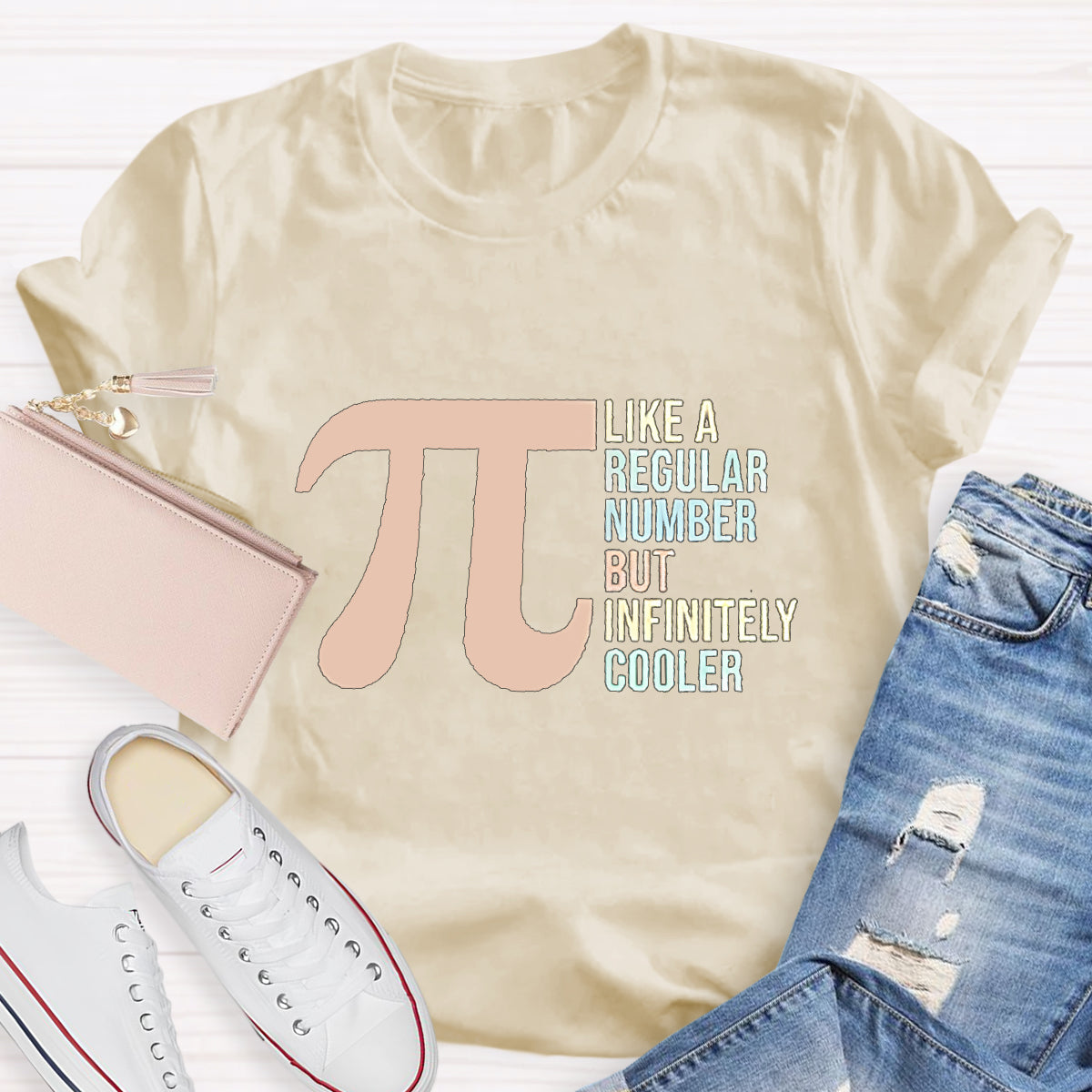 Pi Like a Regular Number But Infinitely Cooler Funny Pi Day T-Shirt