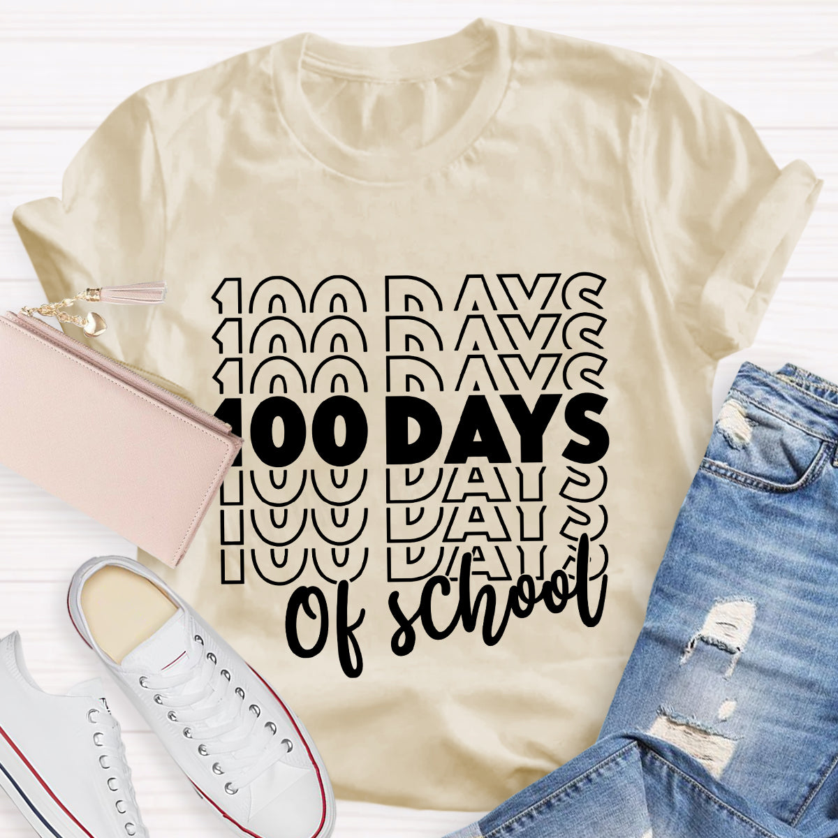 100 Days Of School Teacher T-Shirt