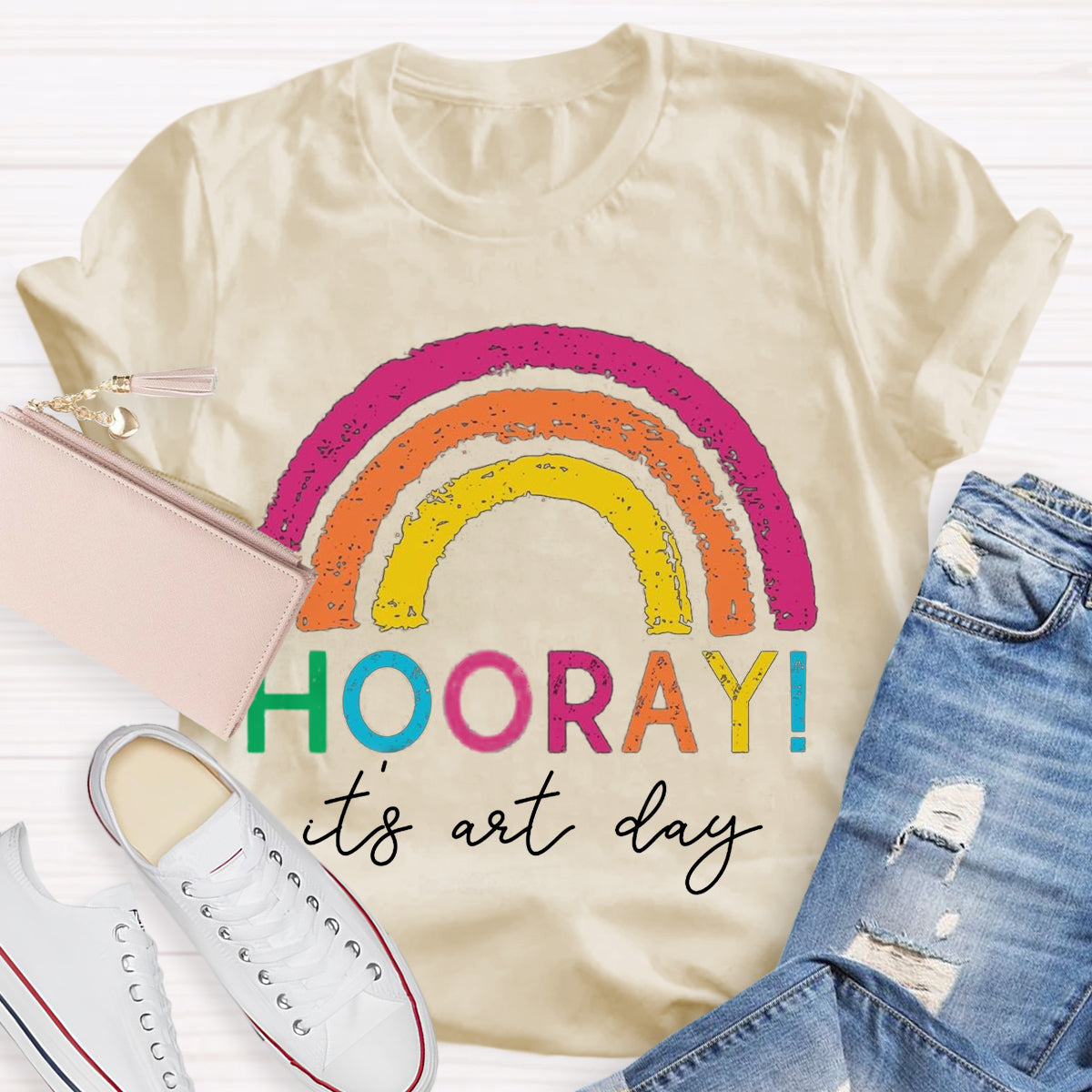 Hooray It's Art Day Teacher T-Shirt