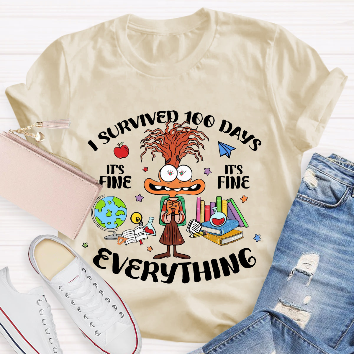 I Survived 100 Days Of School T-Shirt