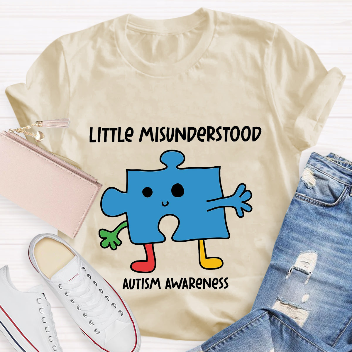 Little Misunderstood Puzzle Autism Awareness T-Shirt