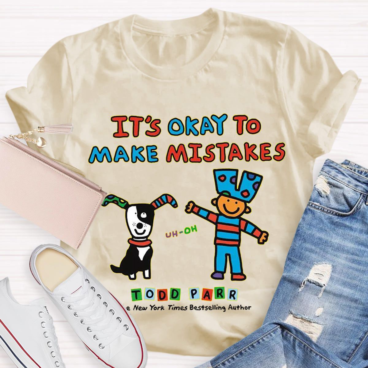 It's Okay to Make Mistakes Teacher T-Shirt