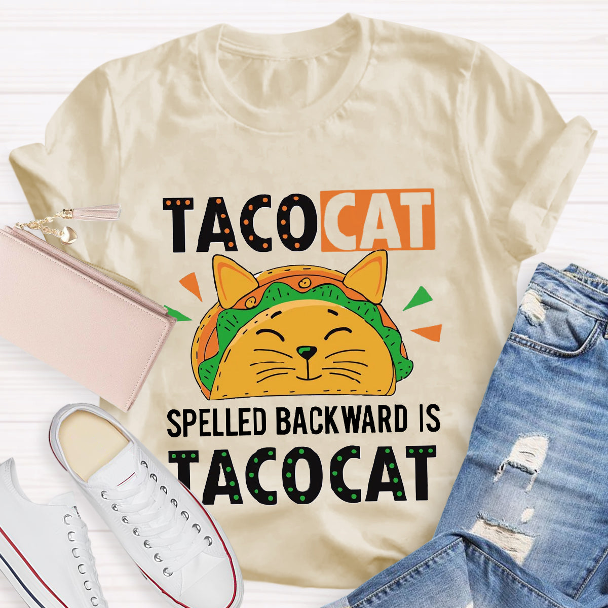 Tacocat Spelled Backward Is Tacocat T-Shirt