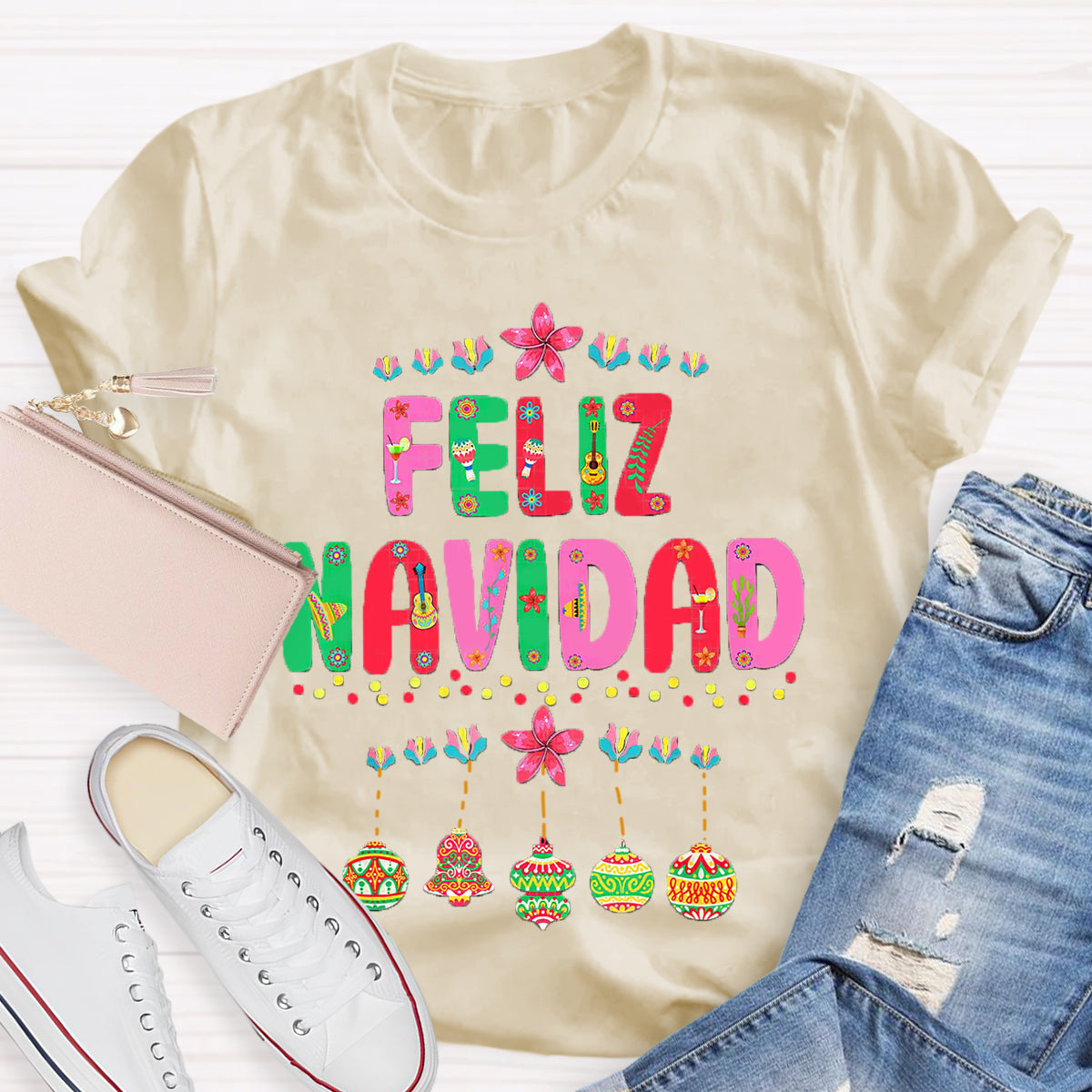 Feliz Navidad Spanish Teacher T-Shirt