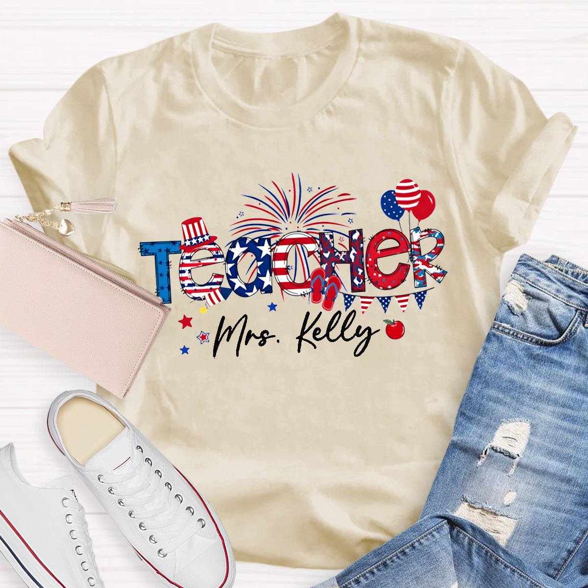 Personalized Name 4th Of July America History T-Shirt
