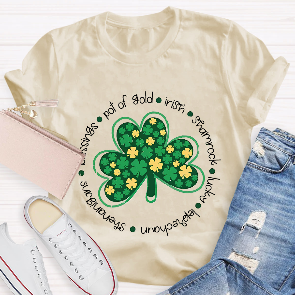 Funny St Patty's Day Shamrock Lucky T-Shirt