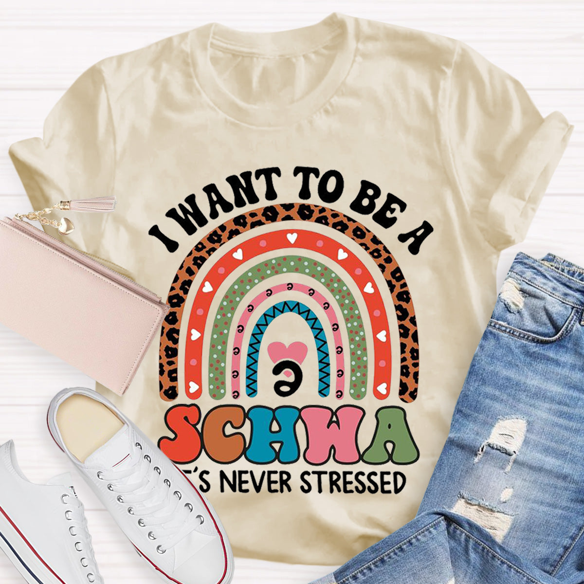 I Want To Be A Schwa It‘s Never Stressed Teacher T-Shirt