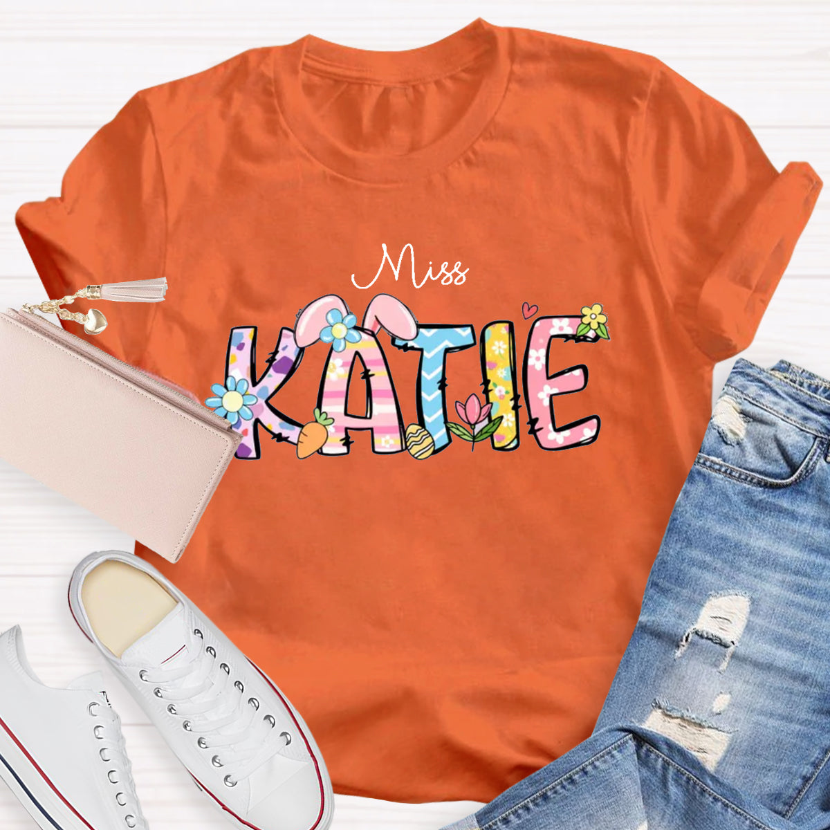 Personalized Name Easter Miss Katie T-Shirt