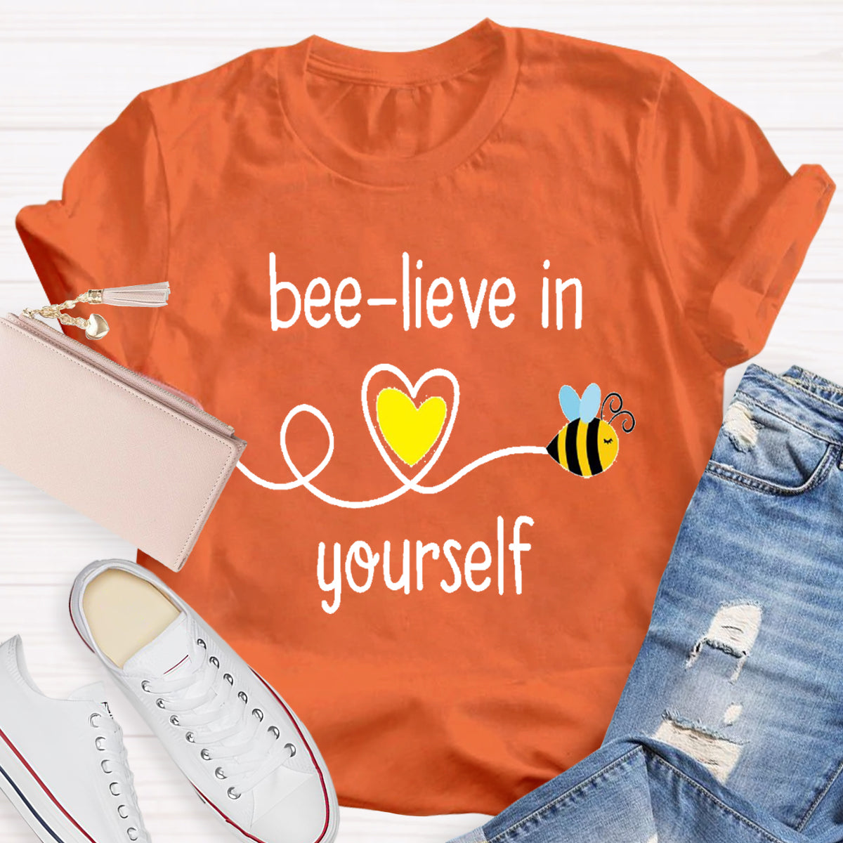 Bee-lieve In Yourself Teacher T-Shirt