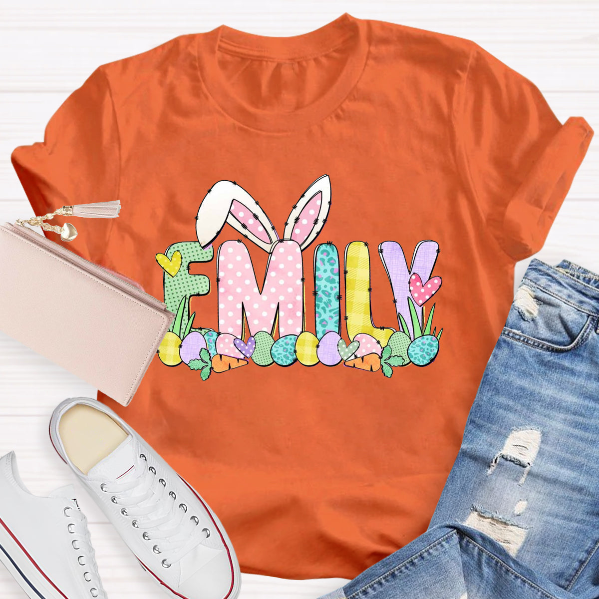 Personalized Name Easter Egg Emily T-Shirt