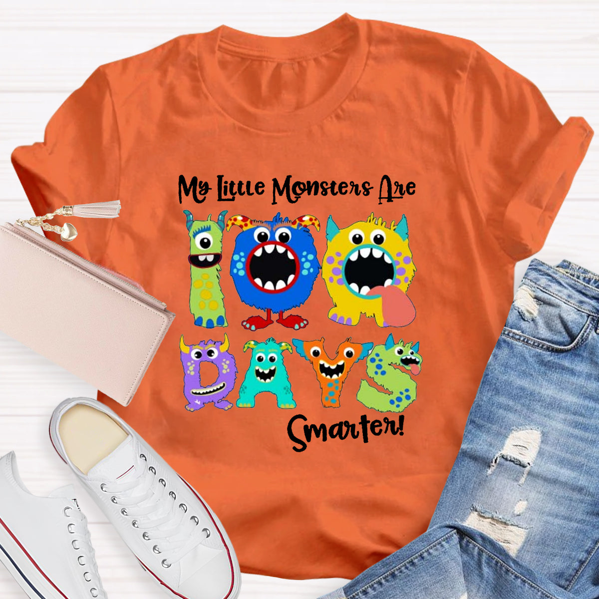 My Little Monsters 100 Days Smarter T-Shirt