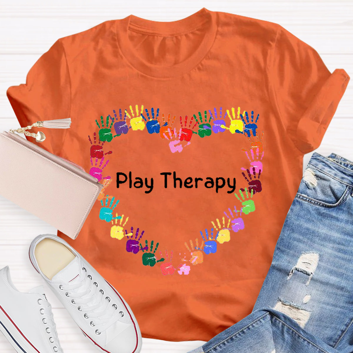 Heart Play Therapy Teacher T-Shirt