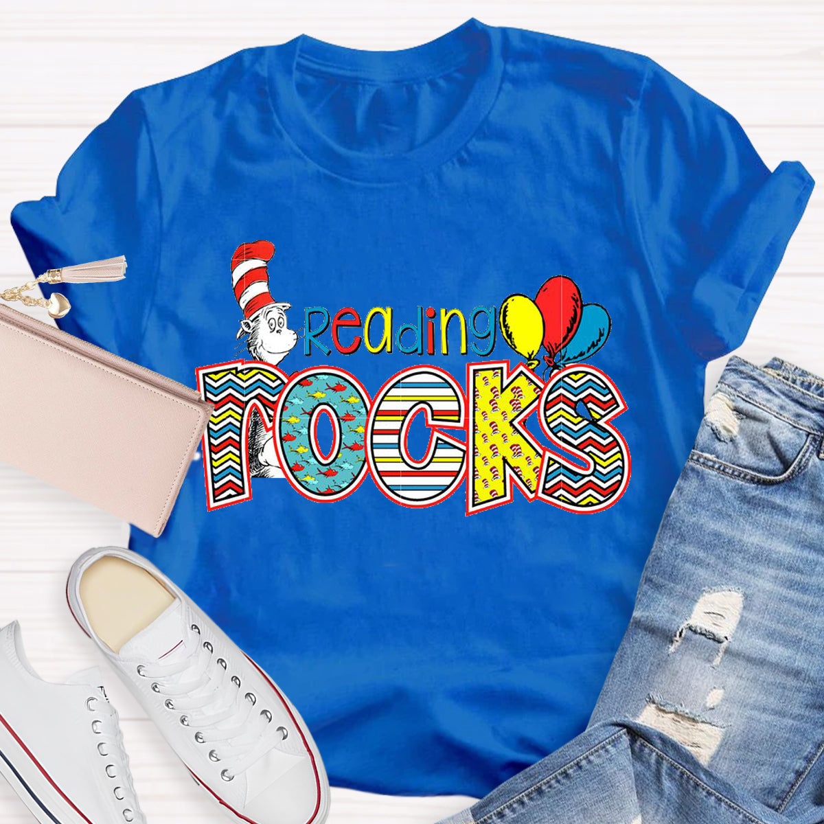 Reading Rocks Teacher T-Shirt