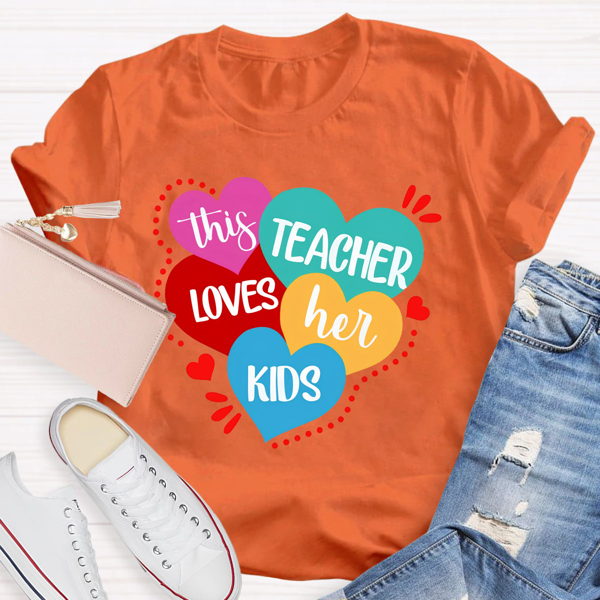 This Teacher Loves Her Kids Teacher T-Shirt