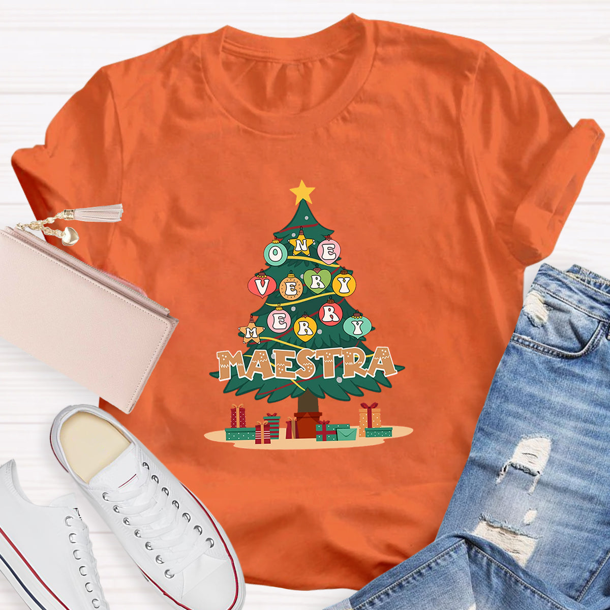 One Very Merry Maestra Teacher T-Shirt