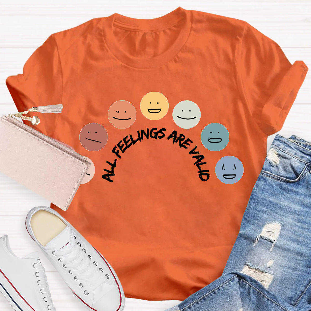 All Feelings Are Okay Teacher T-Shirt