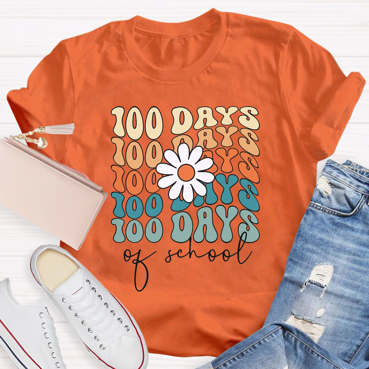 100 Days Of School Teacher T-Shirt