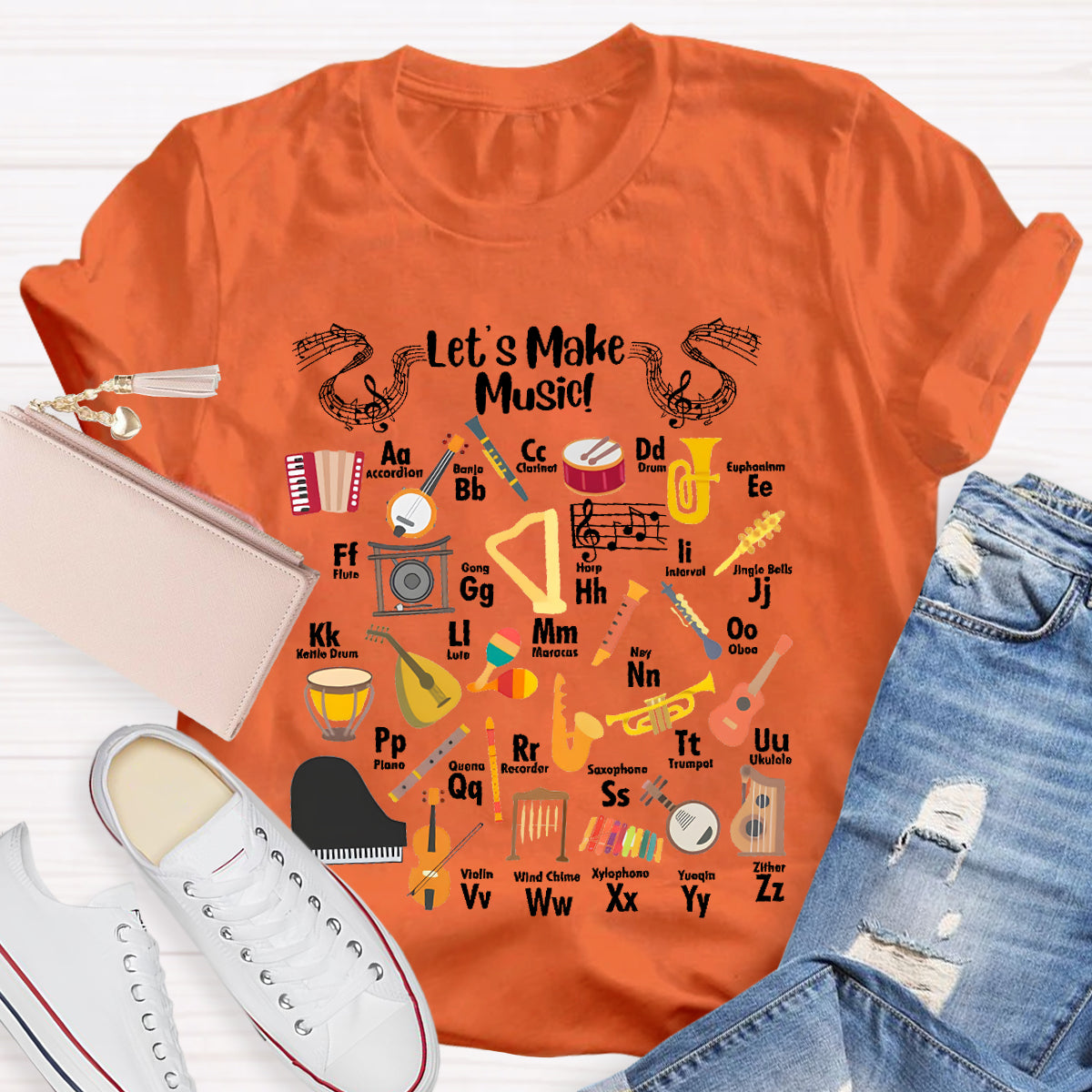 Let's Make Music Teacher T-Shirt