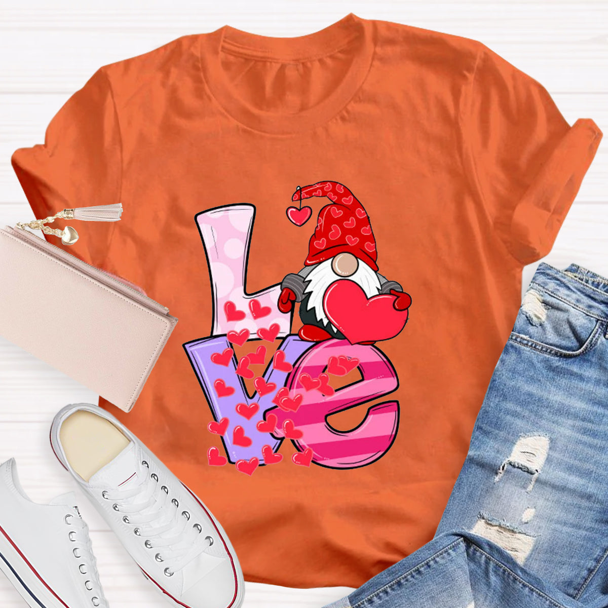 Love Gnome Hearts T-Shirt