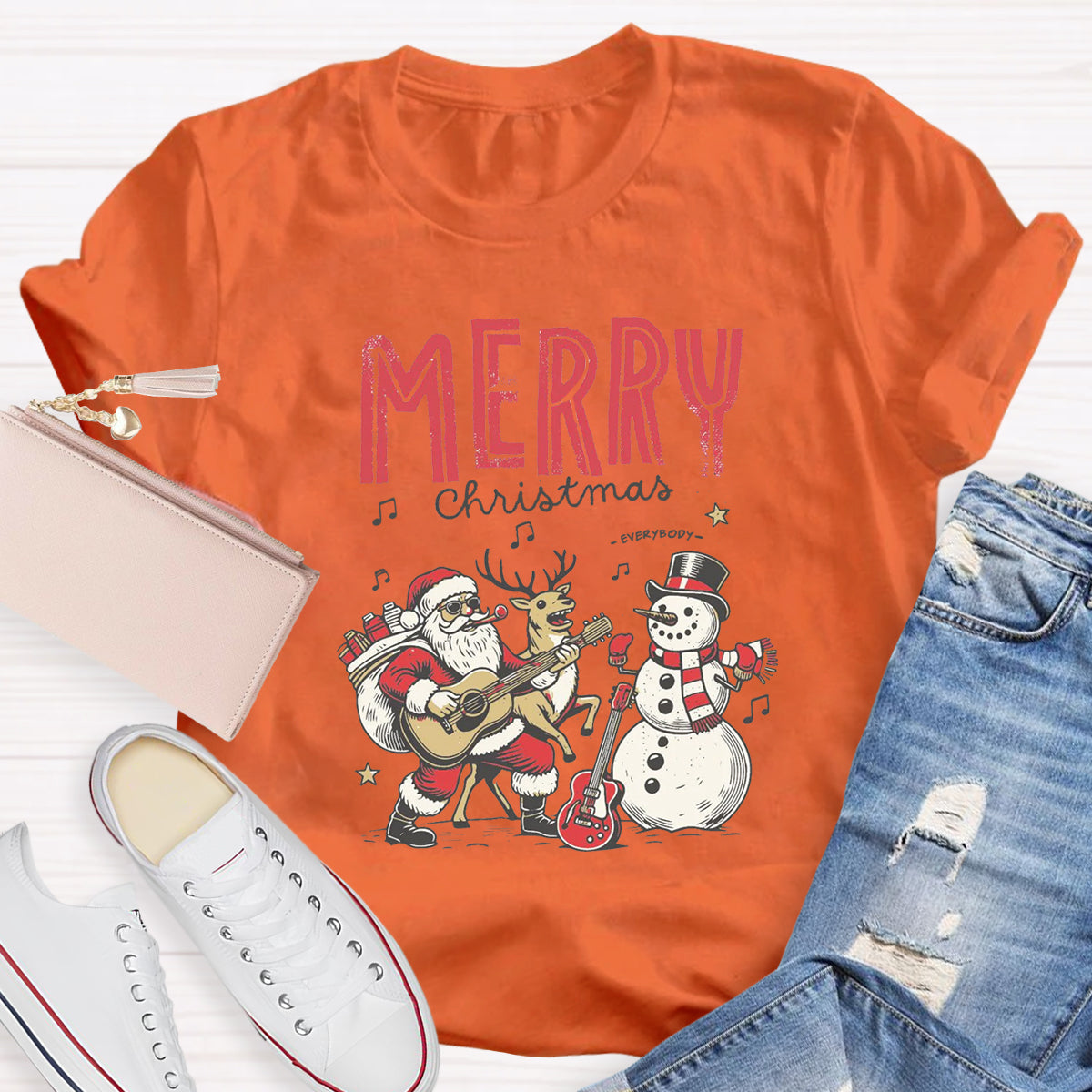 Merry Christmas Music Teacher T-Shirt