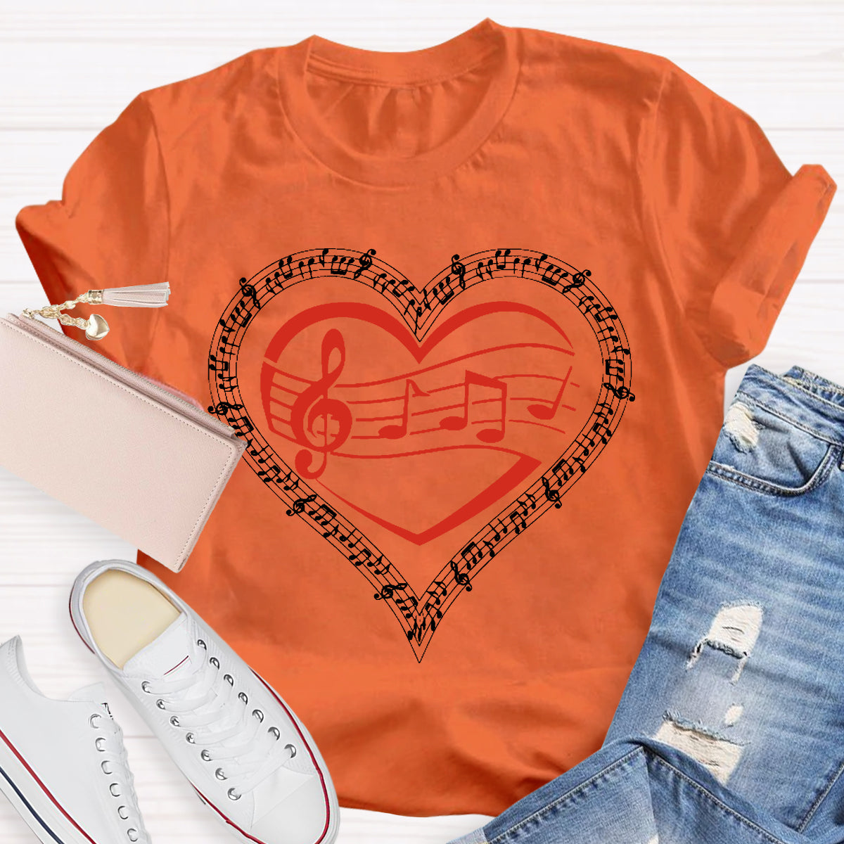 Musical Heart Teacher T-Shirt